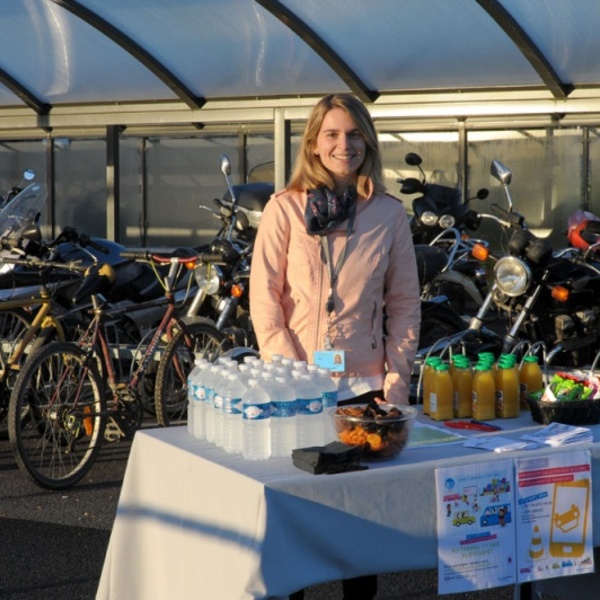 Accueil matinal pour les cyclistes