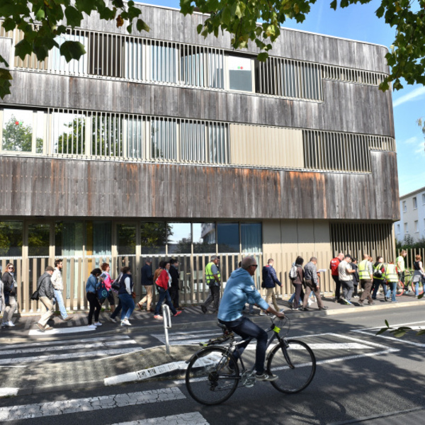 Départ des agents de la CAN vers l'animation mobilité - B. Derbord - Communauté Agglomération du Niortais