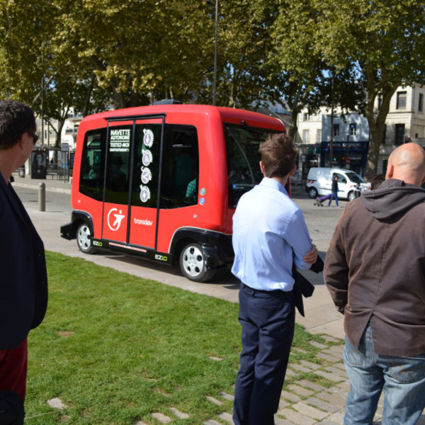 Démonstration de navette autonome (crédit photo Peter Mauduit)