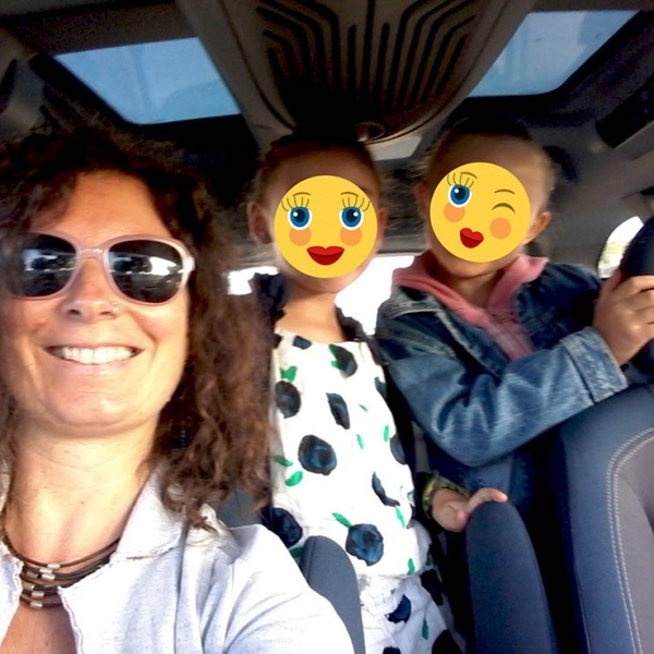 Héloïse et les enfants en covoiturage