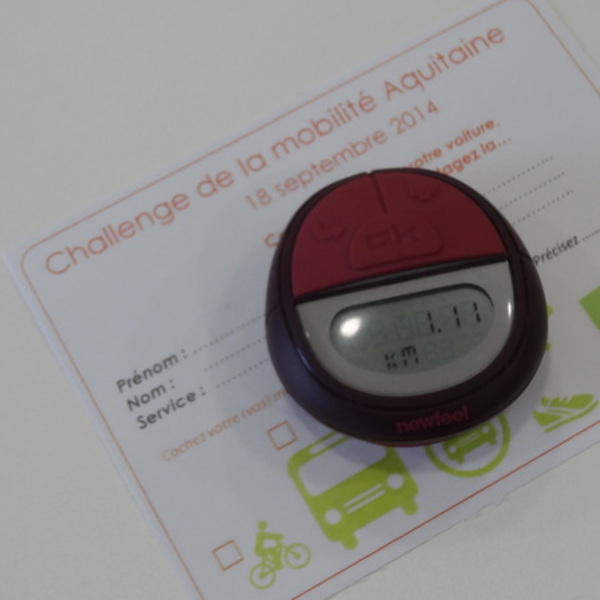 De la précision avant tout ! Une marcheuse a tenu à certifier la distance parcourue. Elle s'est équipée de son podomètre pour l'occasion.