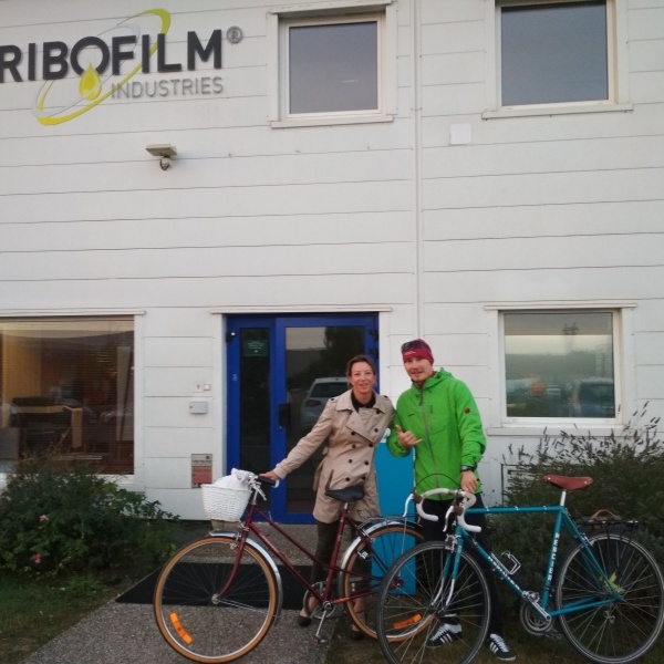 Les courageux cyclistes de la TRIBOTEAM